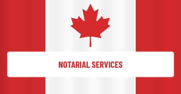 Notarial services at a Canadian consulate