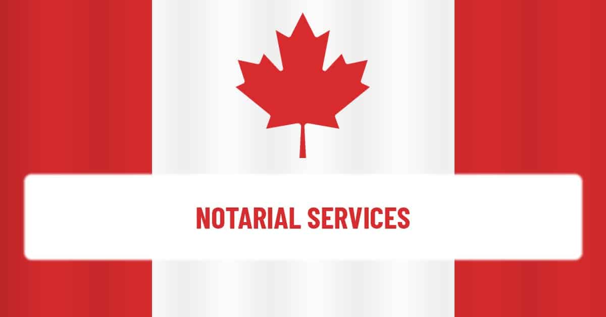 Notarial services at a Canadian consulate