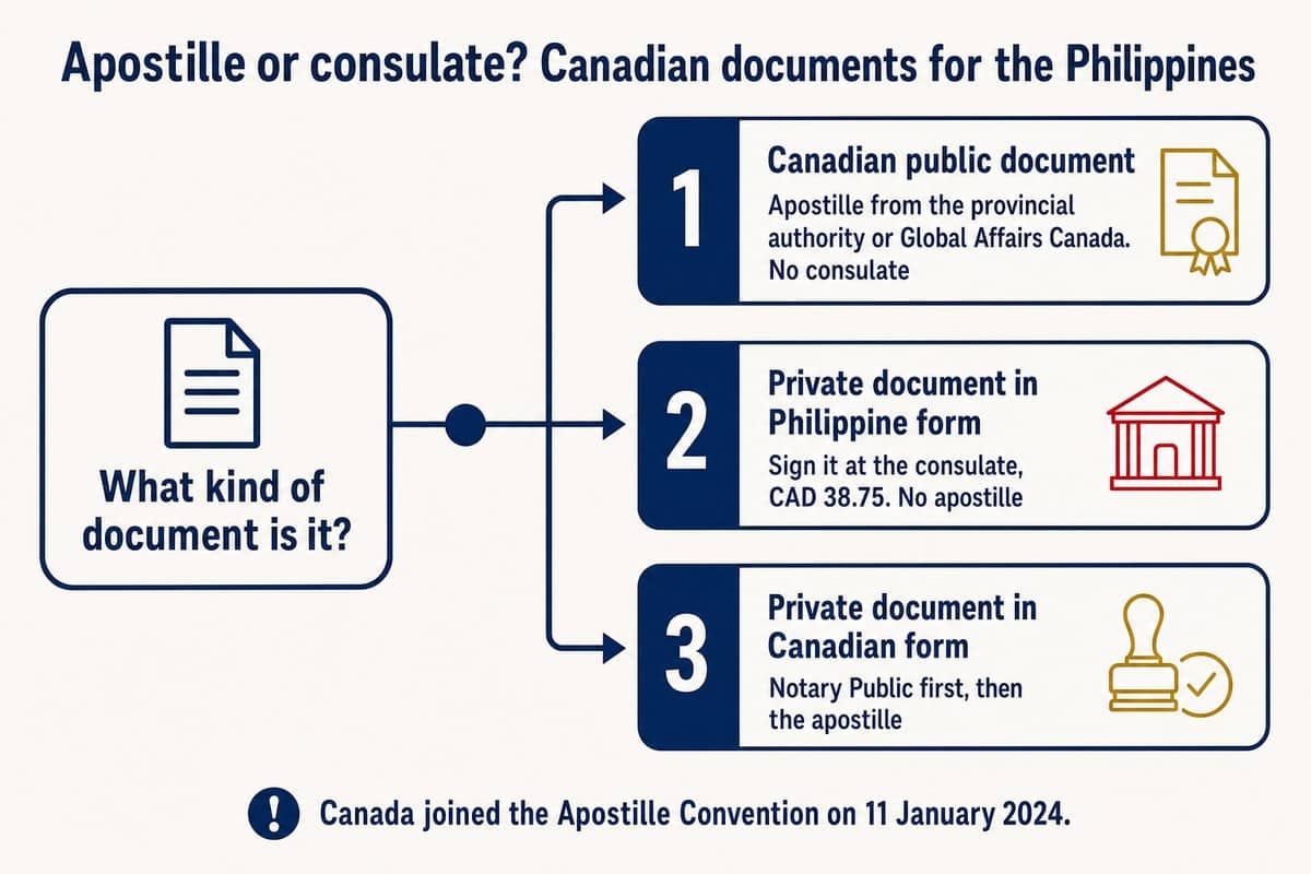 Apostille or consulate? Canadian documents for the Philippines